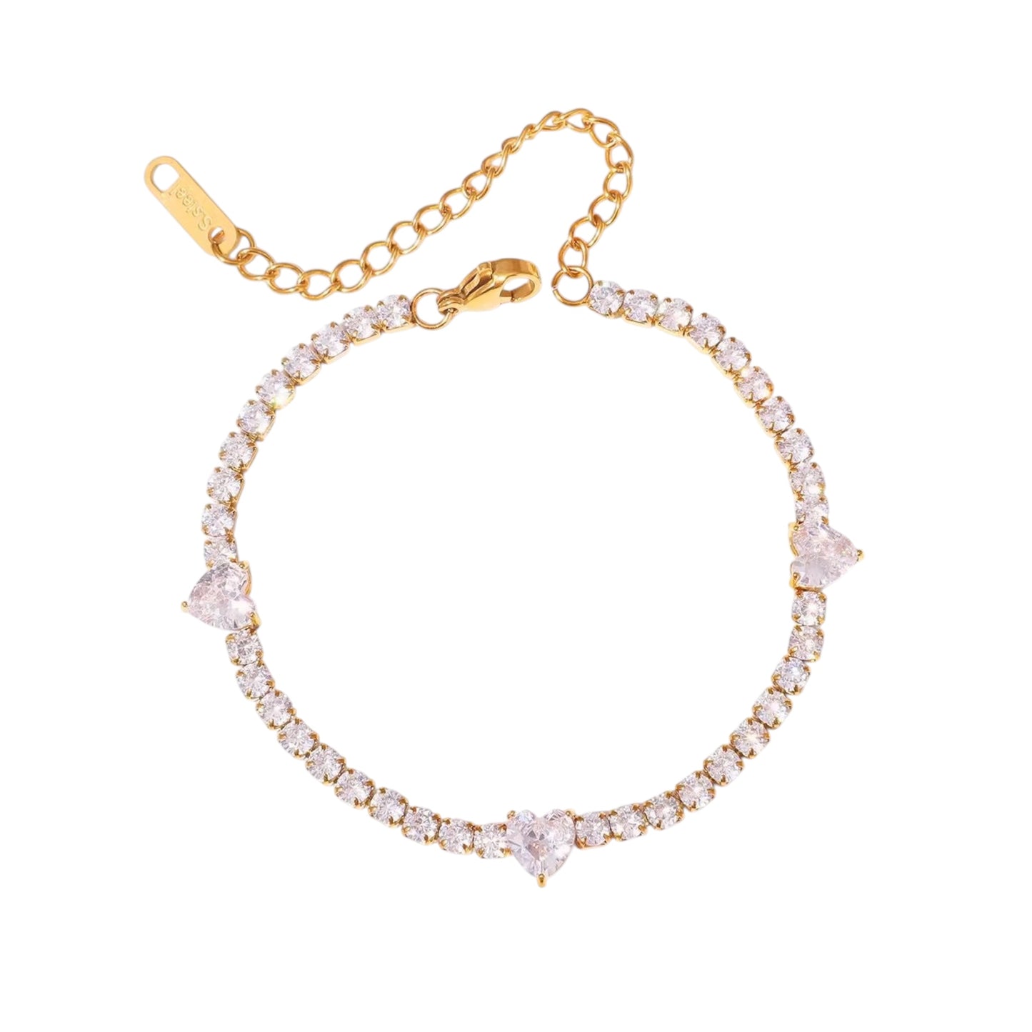 Heart Luxus Tennis Bracelet