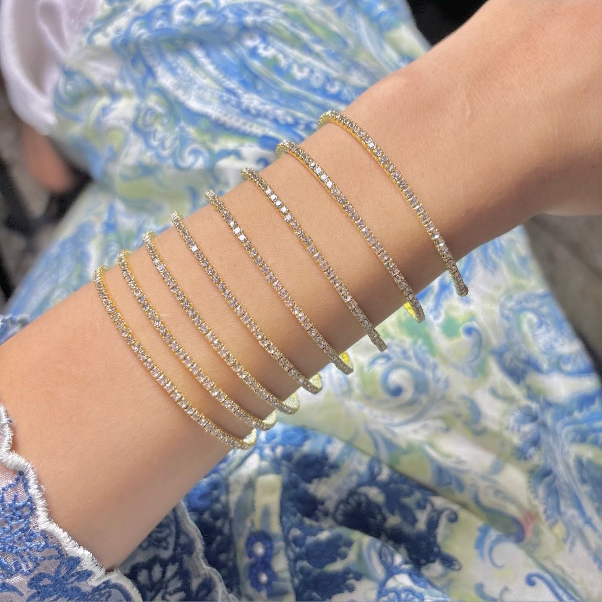 Glitz Spiral Layered Bracelet