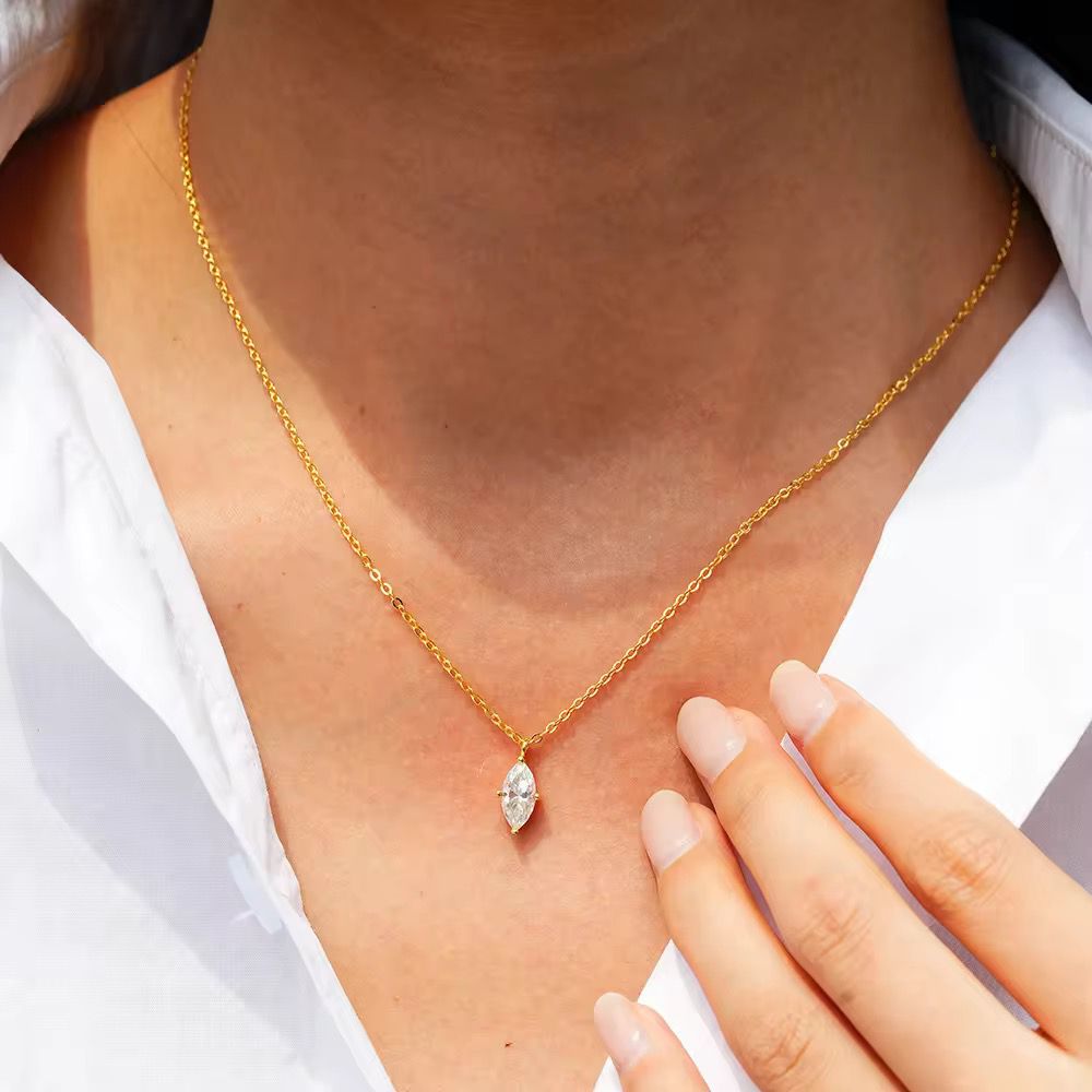 Luxie Marquise Diamond Necklace