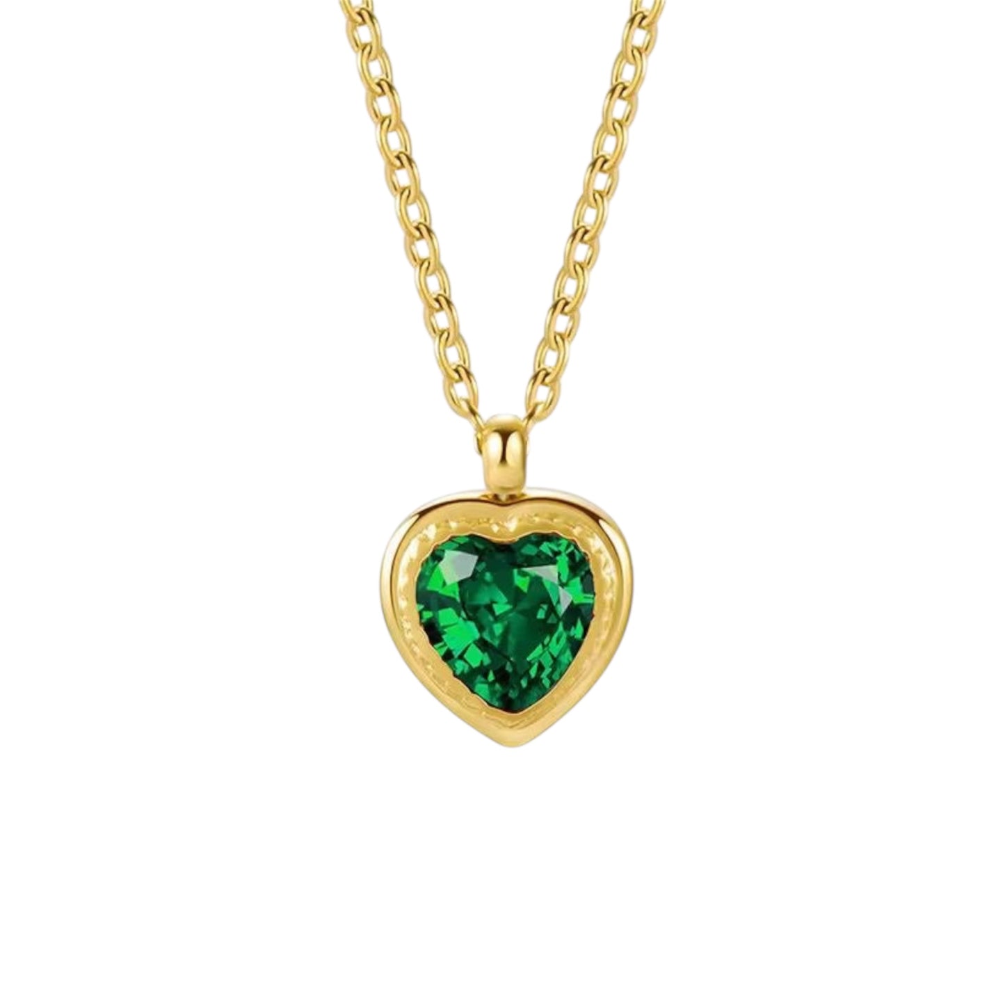 Heart Of Emerald Necklace