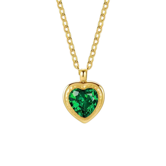 Heart Of Emerald Necklace