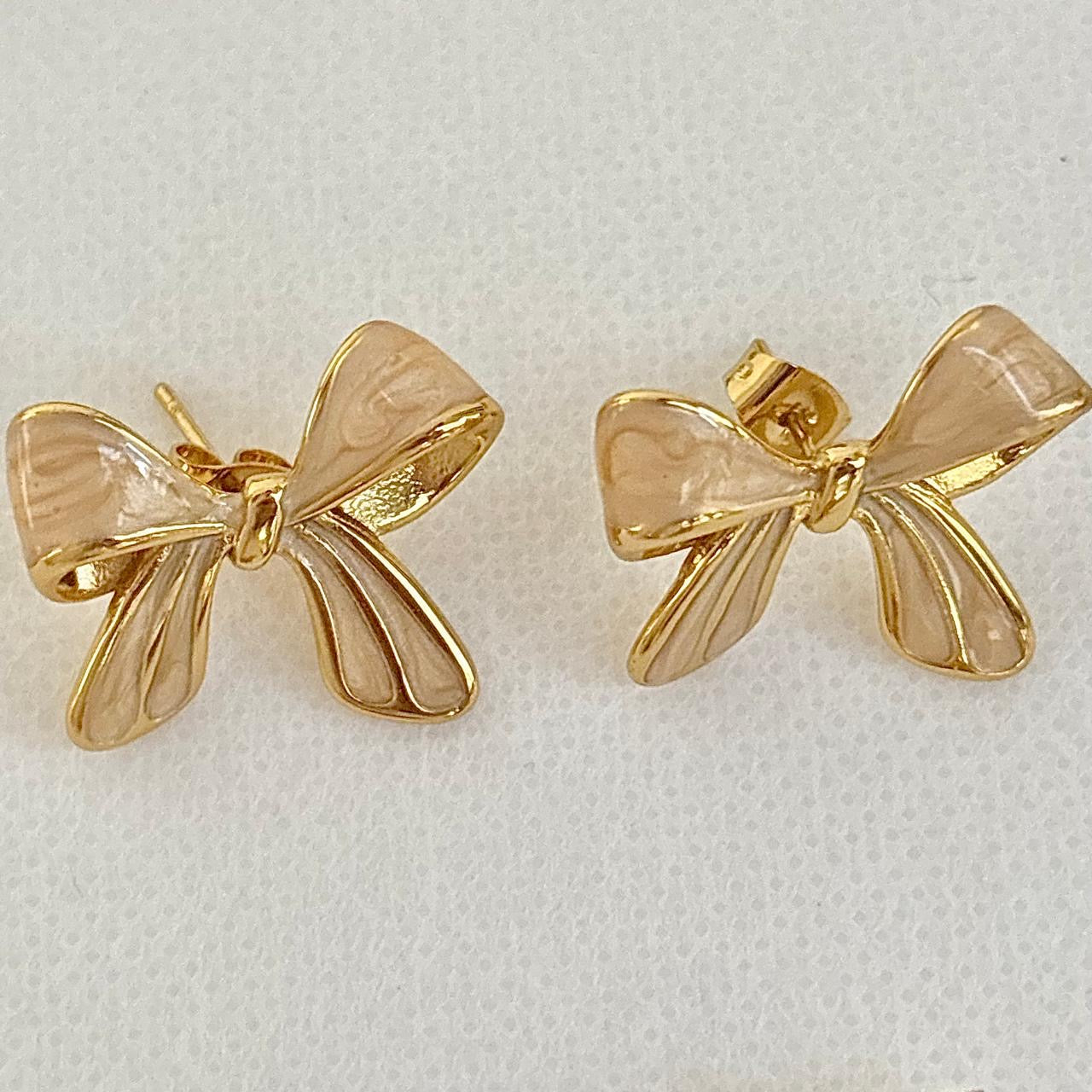 Baby Coquette Bow Studs