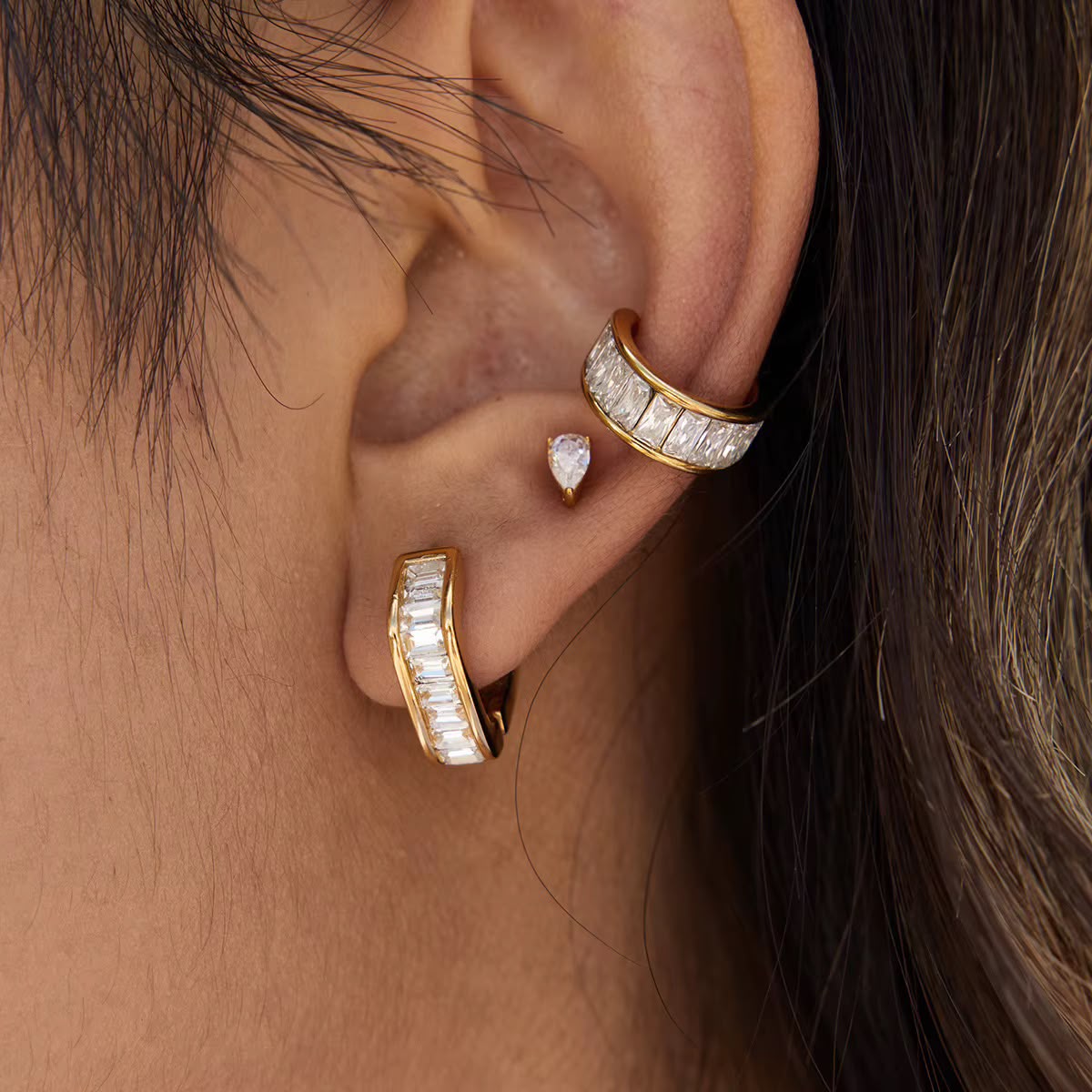 Anatasia Crystal Hoops