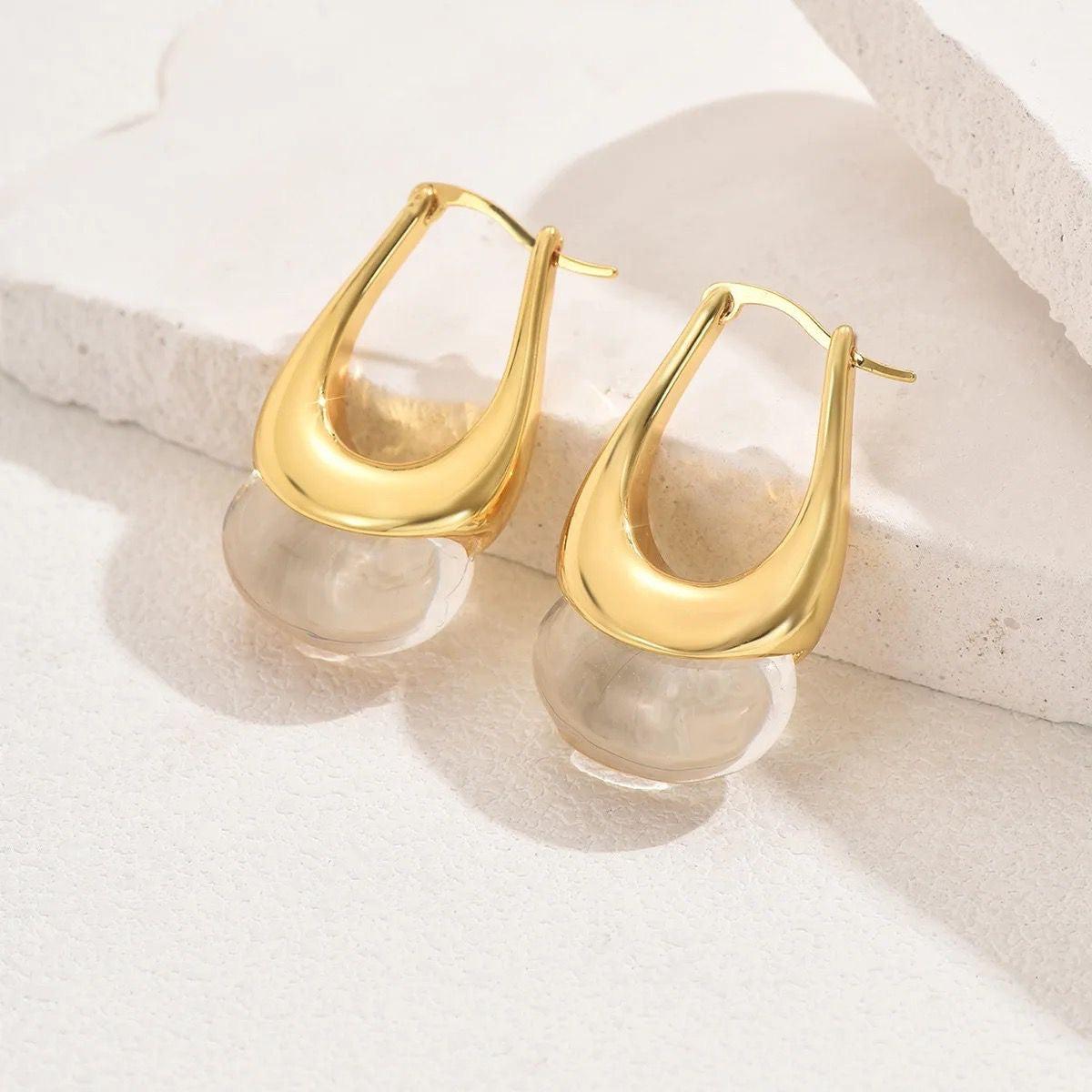 Gemma Drop Earrings -18K