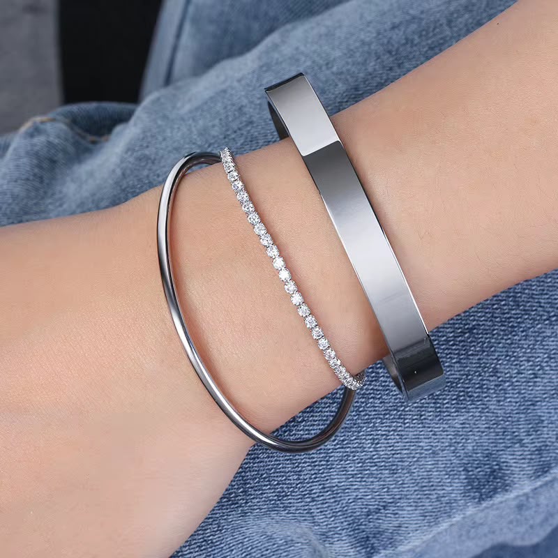 Silver Petite Tennis Bracelet