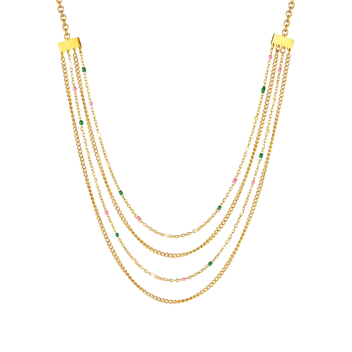 Candy Sorbet -Four Layered Necklace