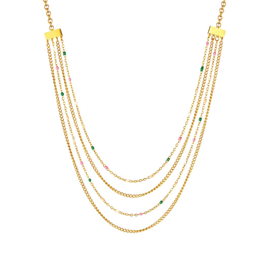 Candy Sorbet -Four Layered Necklace