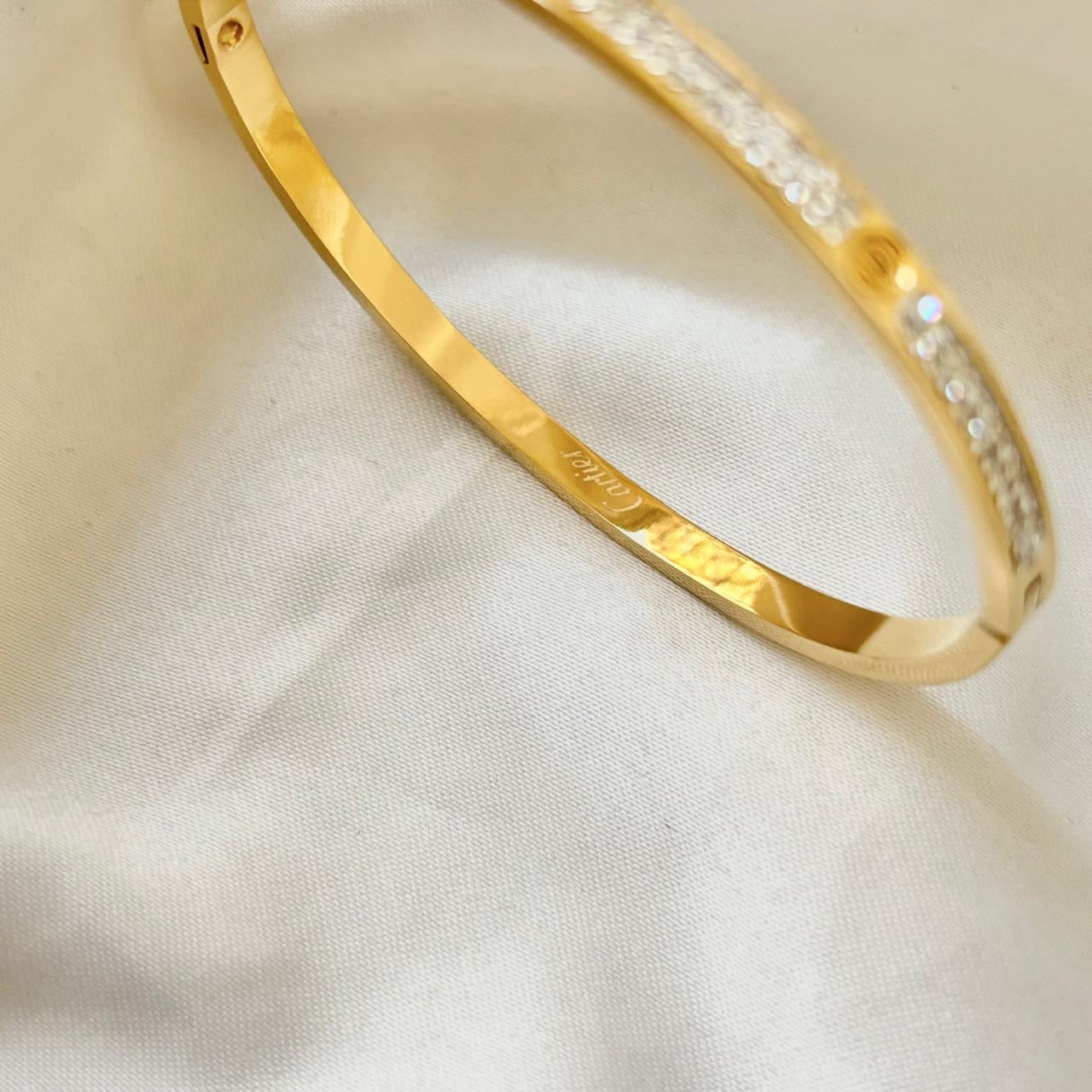 Luxe Glitz Diamante Bracelet -18K