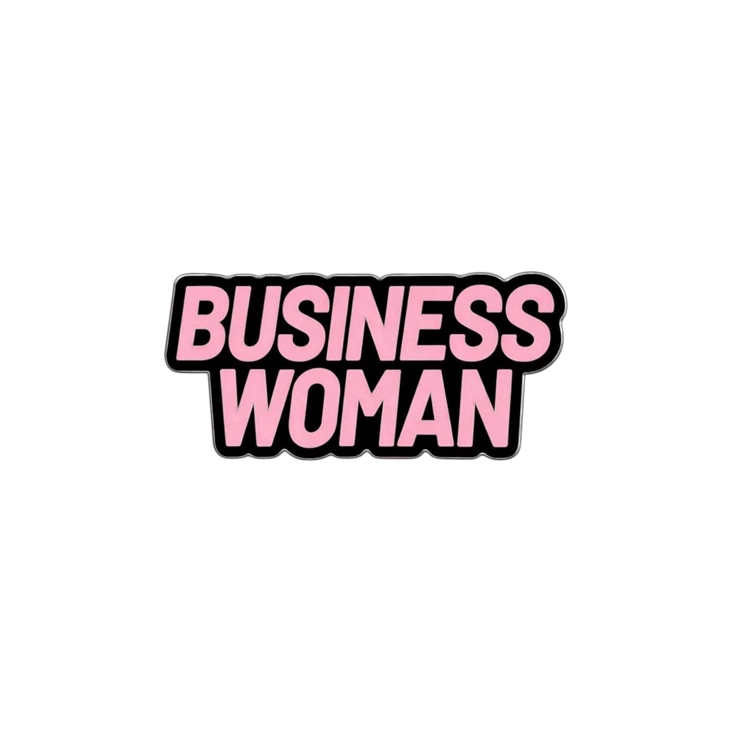 Business Woman Phone Metal Charm