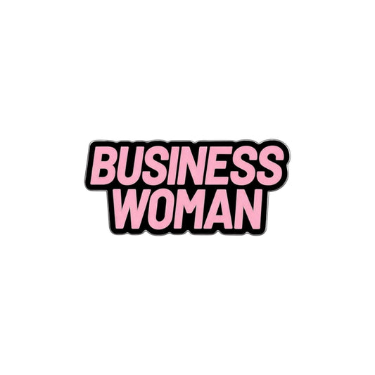 Business Woman Phone Metal Charm