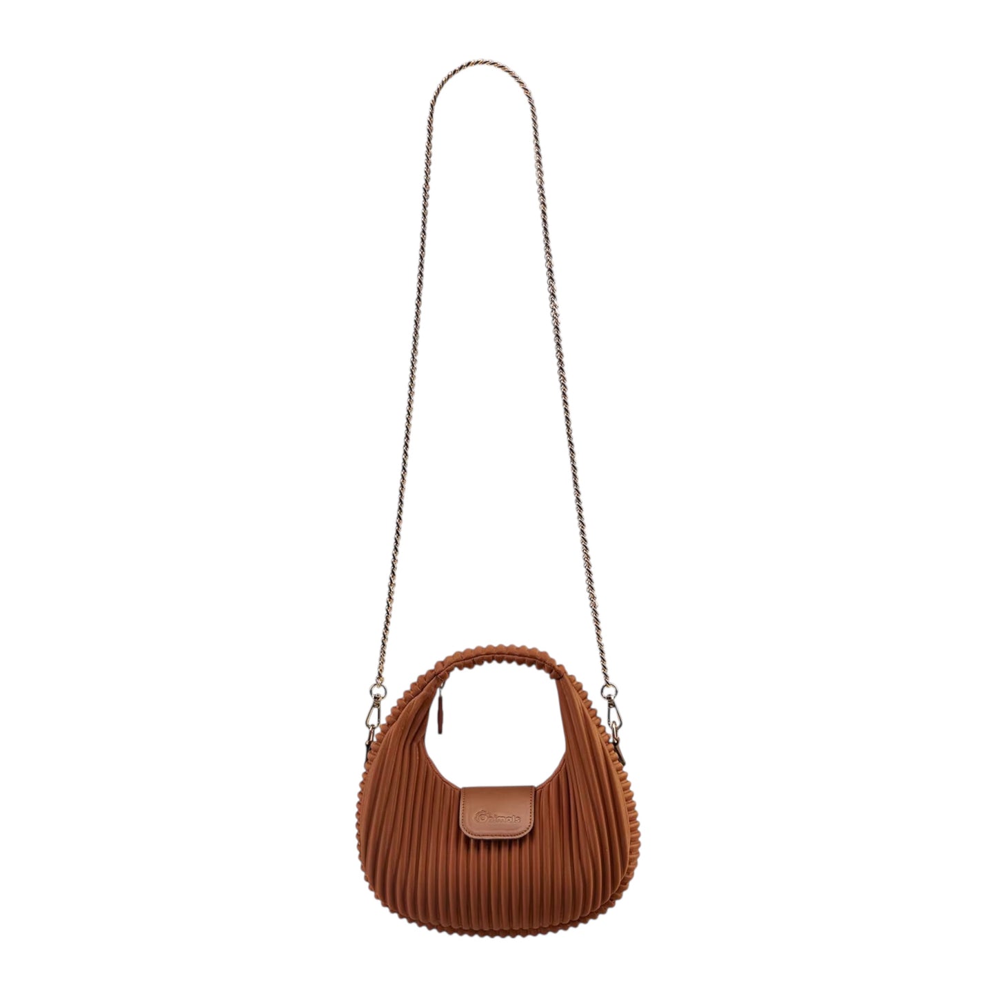 LC Ribbed Cloud Shoulder Bag -Brown