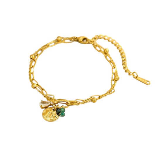 Lucky Charm Bracelet -Emerald
