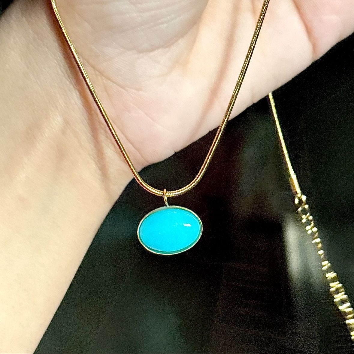 Turquoise Gem Necklace