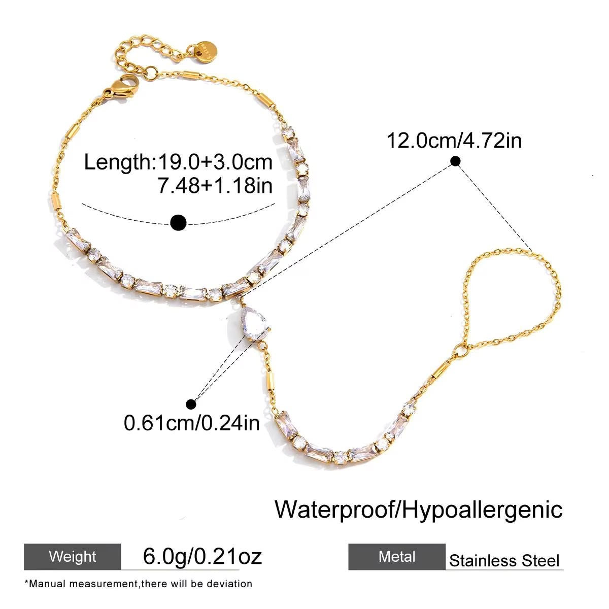 La Jewel Lace Hand Chain