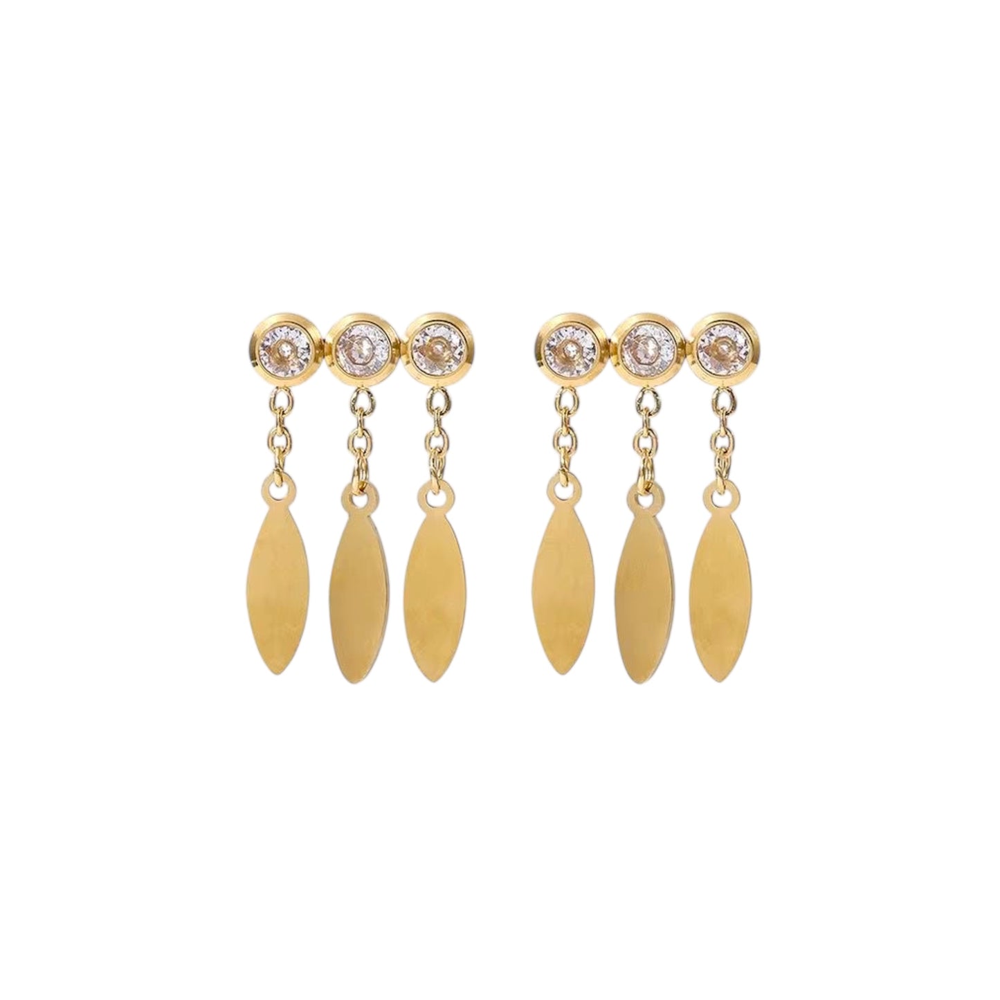 Jasper Charm Studs