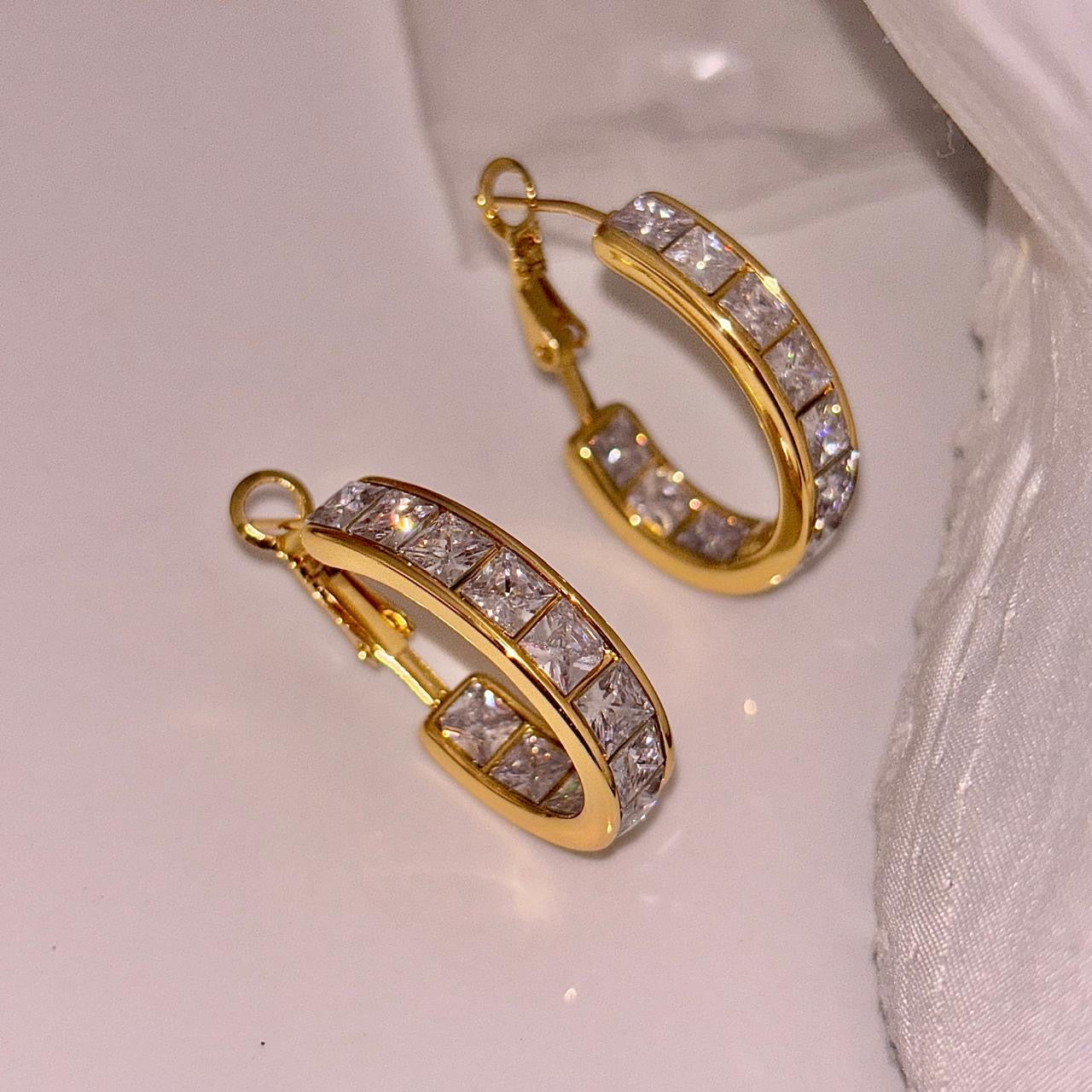 Allure Diamond Hoops