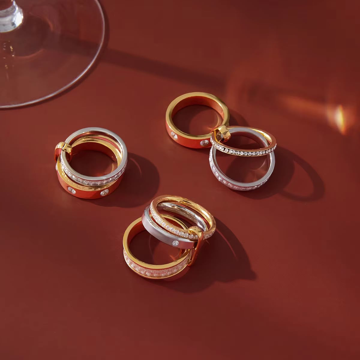 Three's a Charm Stack Ring