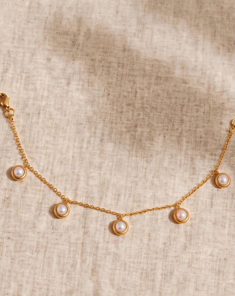 Perola Charm Anklet