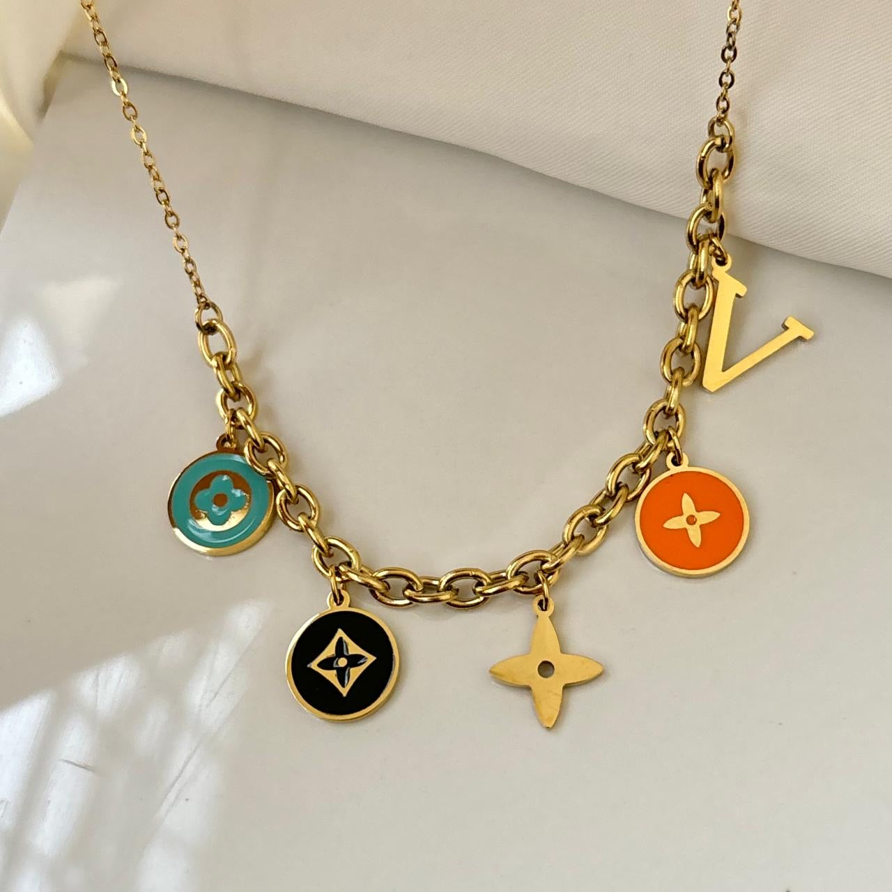 Blossom Star Multi Charm Necklace