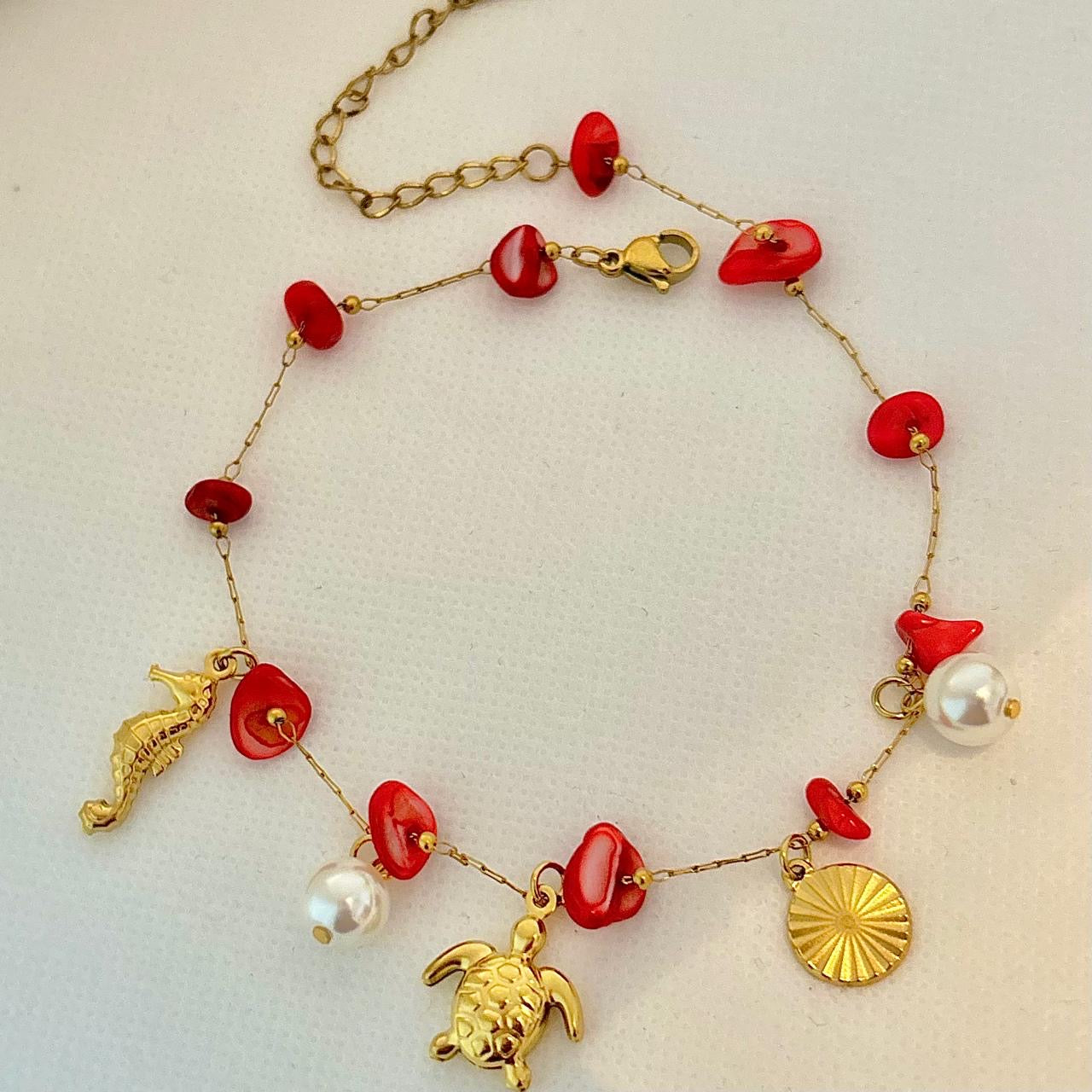 Reef Coral Island Anklet