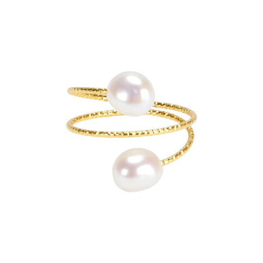 Pearl Twister Ring