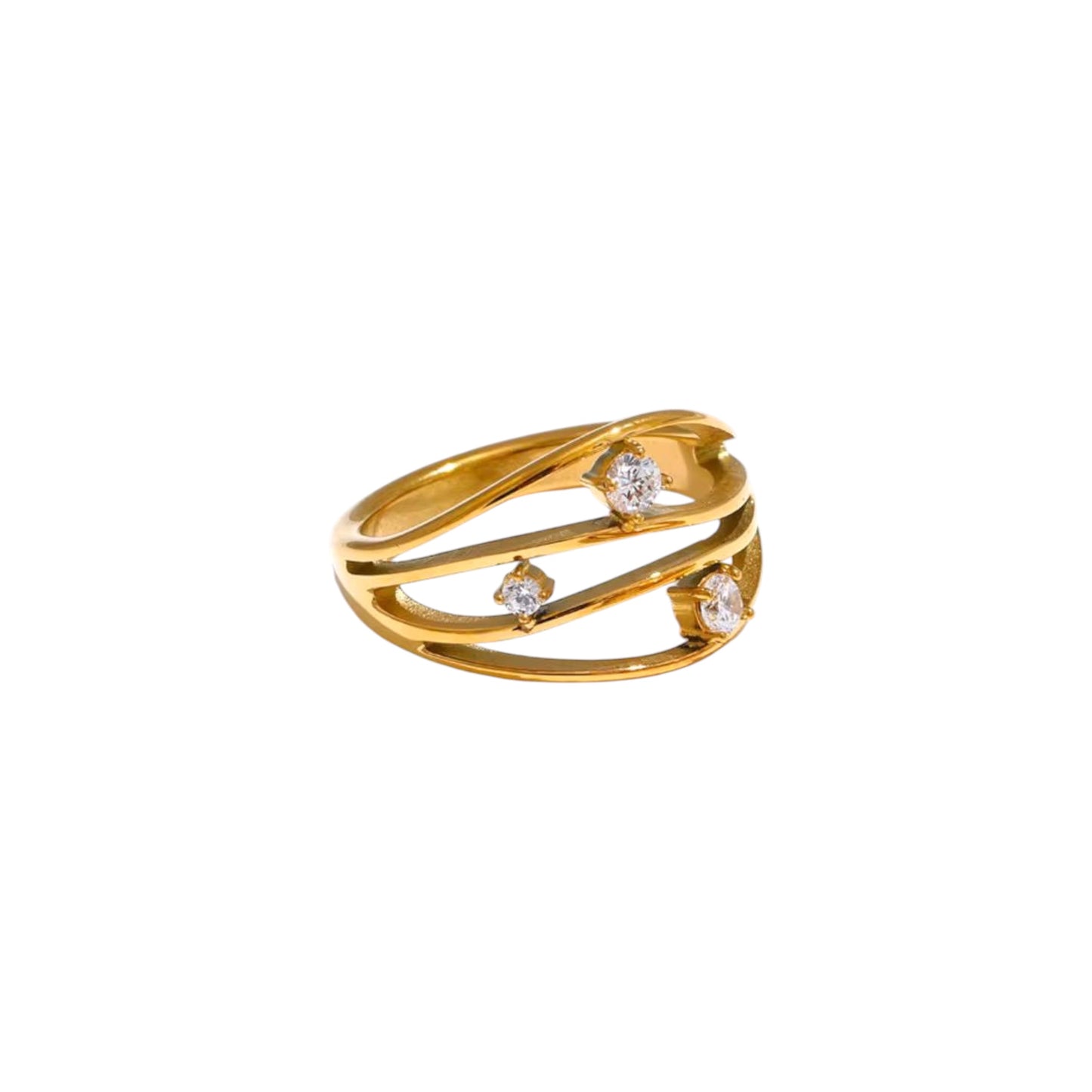 Luster Waves Ring