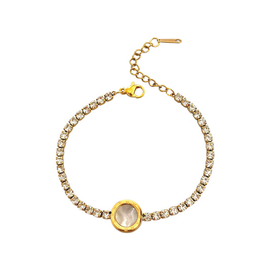 Halo Glitz Tennis Bracelet