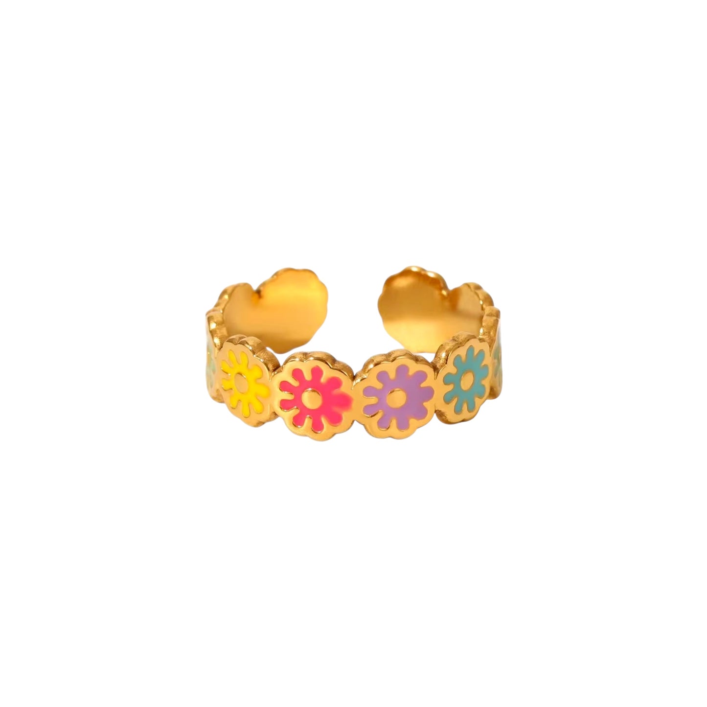 Daisy Bloom Ring -Multi