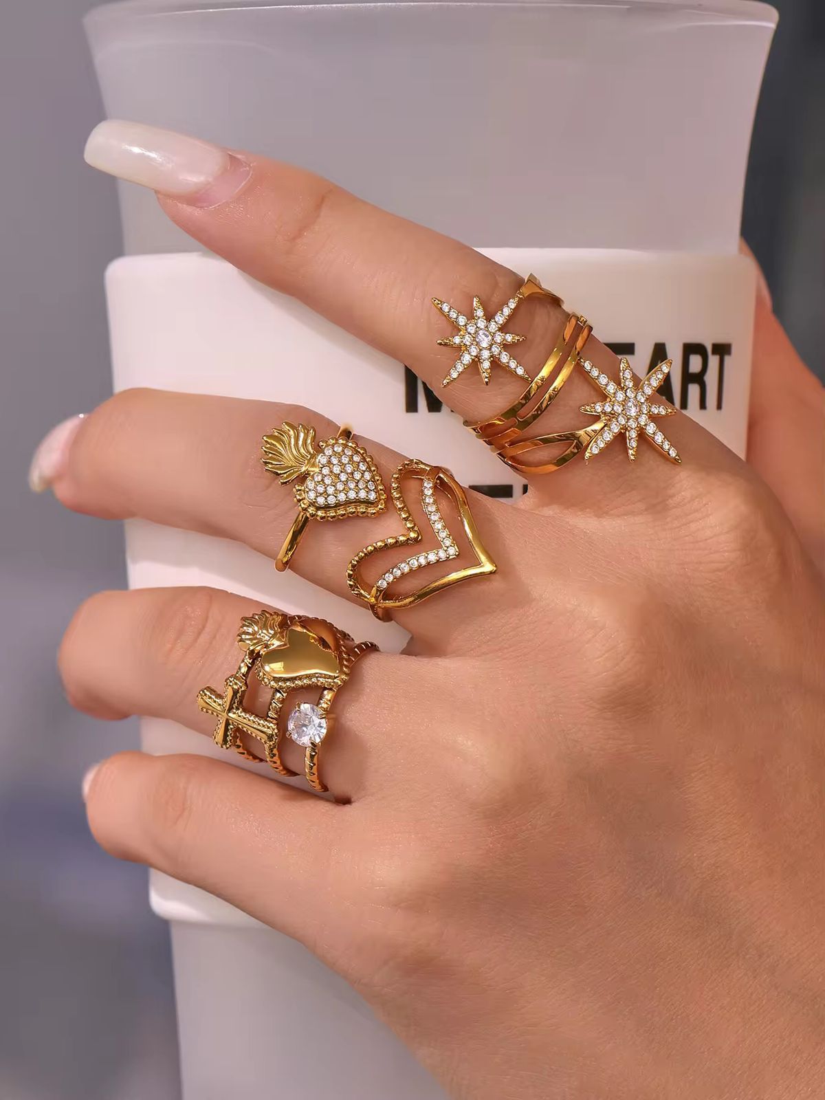 Berry Crownie Pave Ring