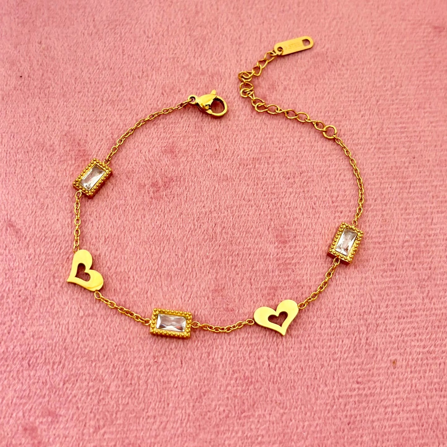 Cœur Baguette Bracelet