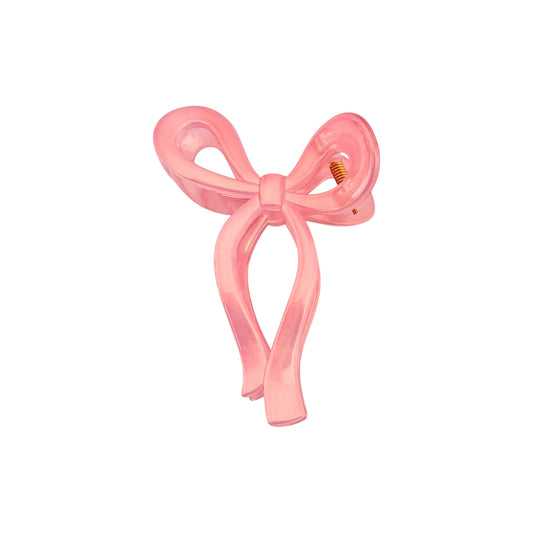 Chromic Bow Claw Clip -Blush Pink