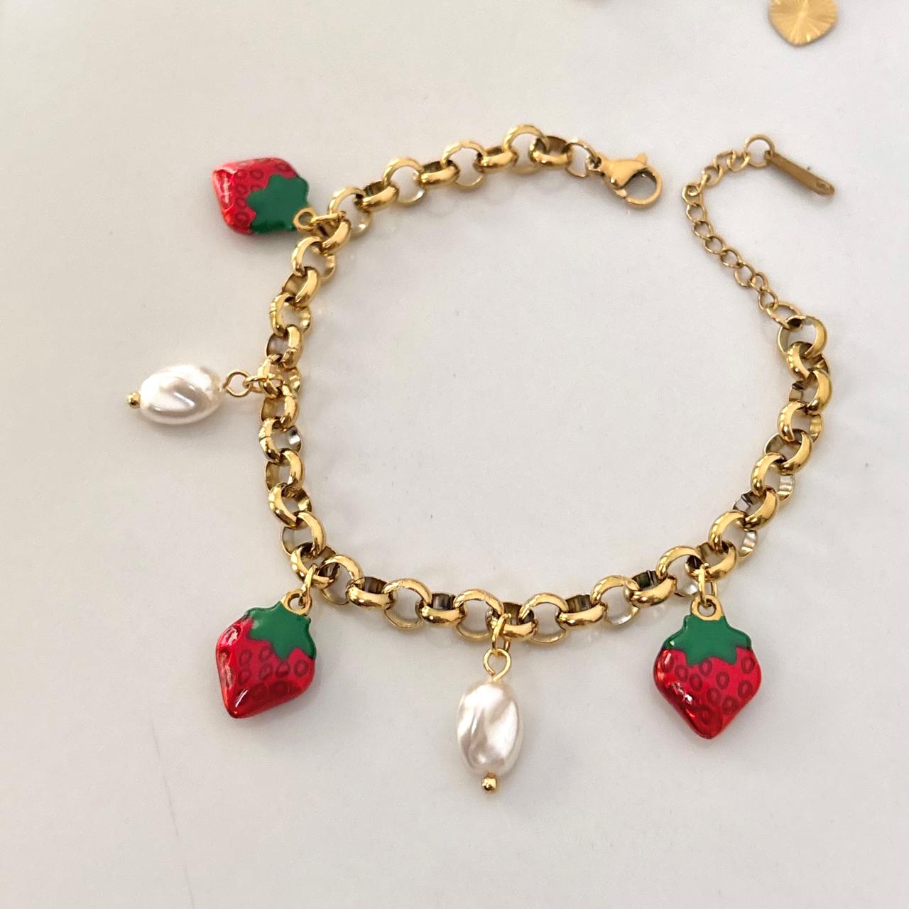 Strawberry Shortcake Charm Bracelet