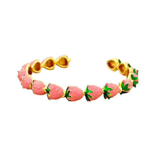 Strawberry Cuff -Pink