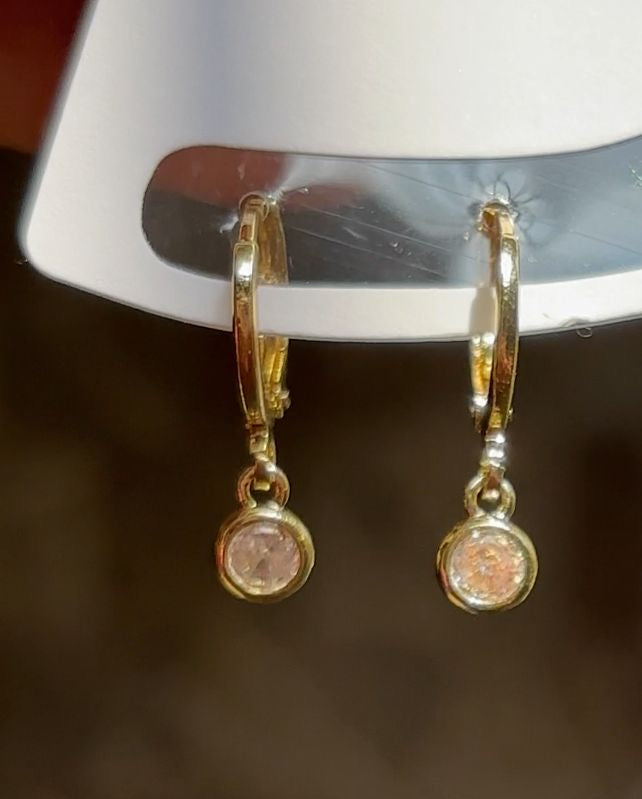 Diamantés Gem Hoops & Huggies Set