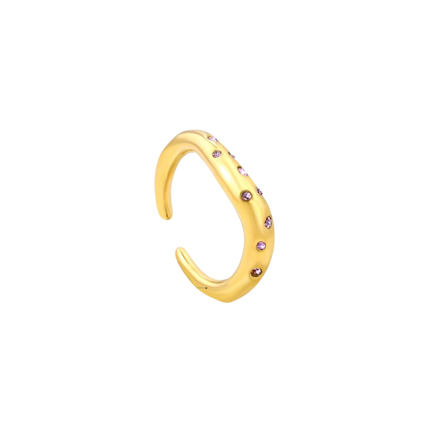 Periwinkle Wave Ring