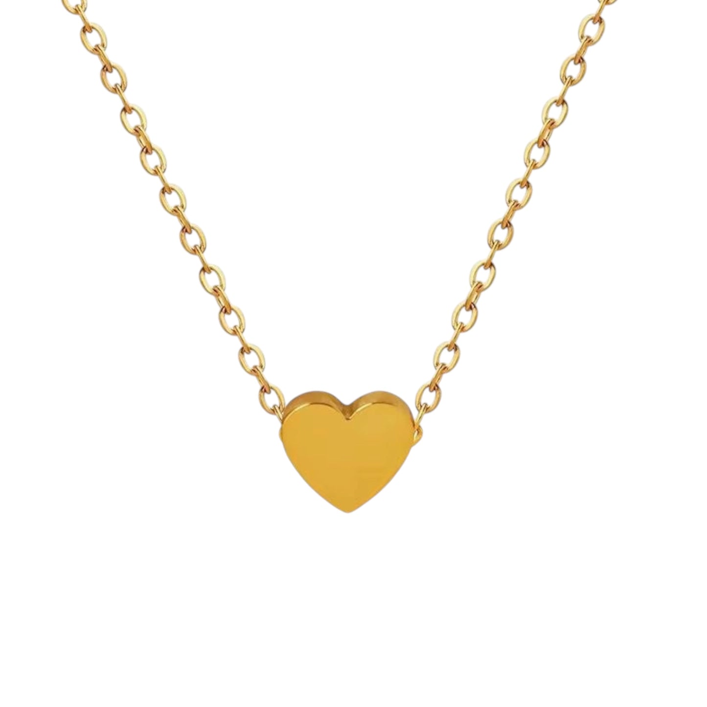 Petite Heart Necklace -Gold