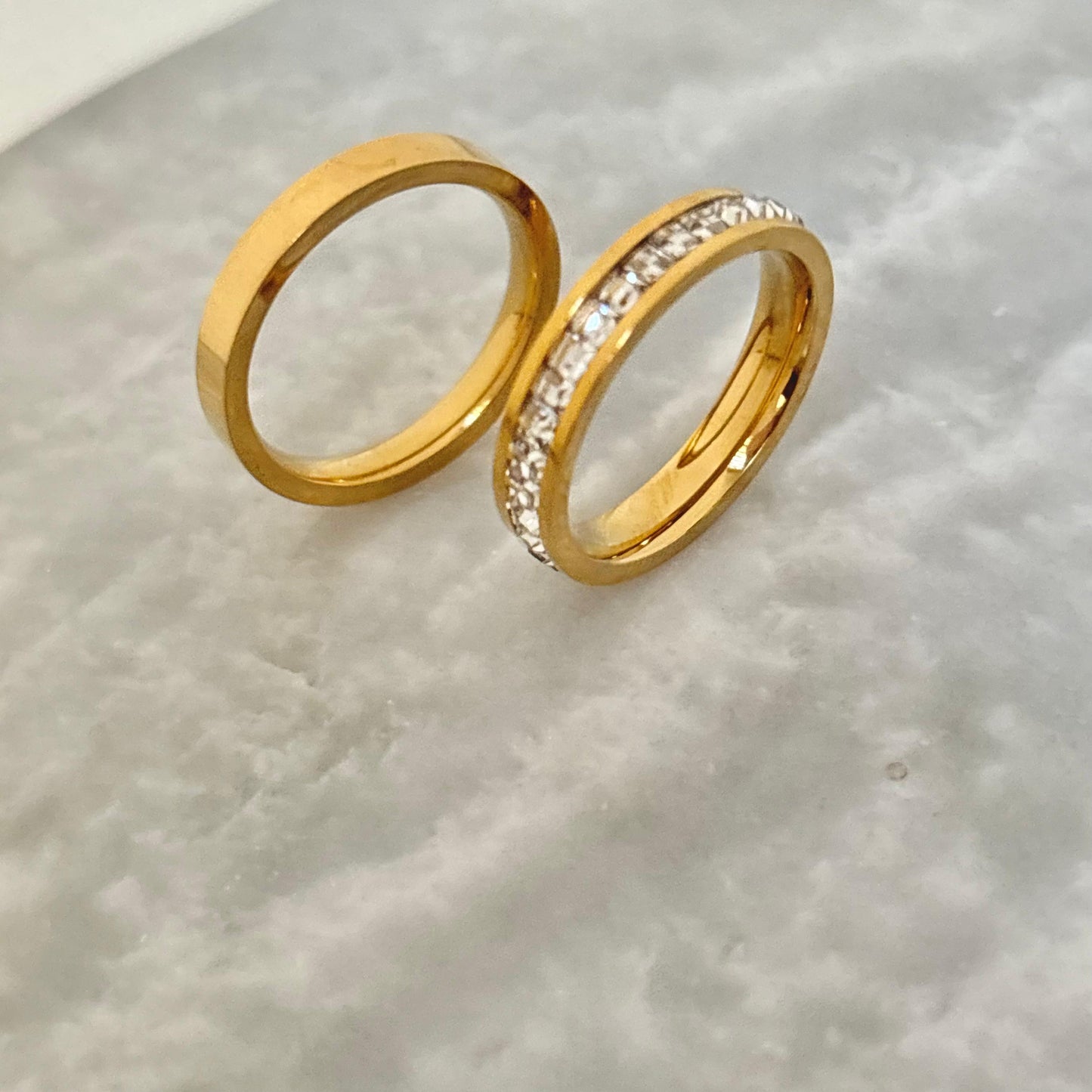 The Glitz Band Ring Set -Set Of Two