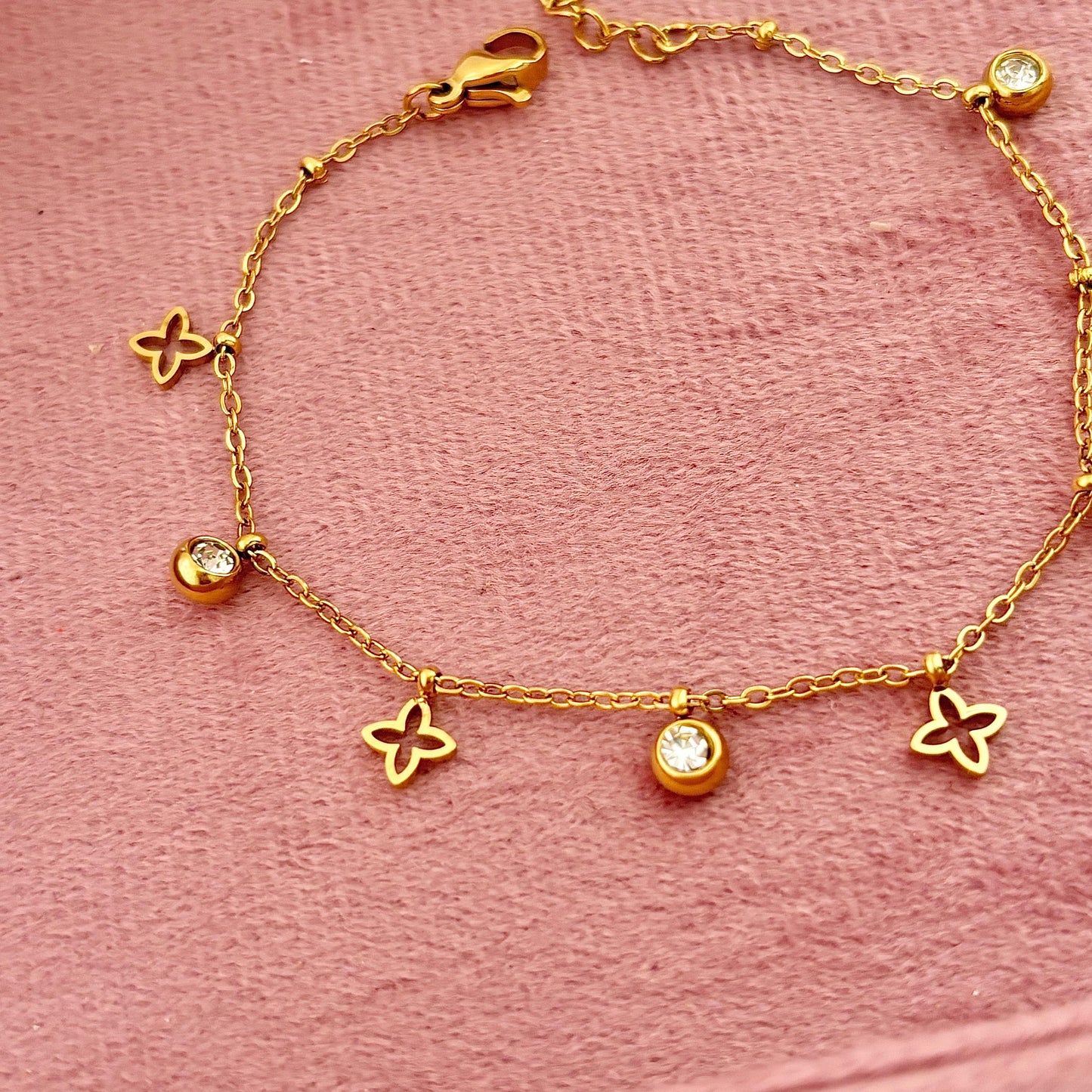 Starry Night Glam Charm Bracelet
