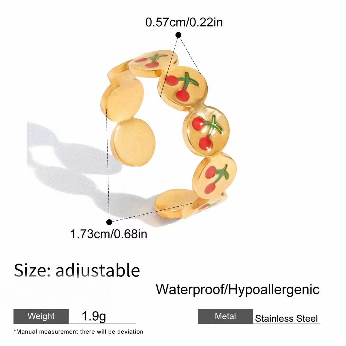 So Cherry Band Ring