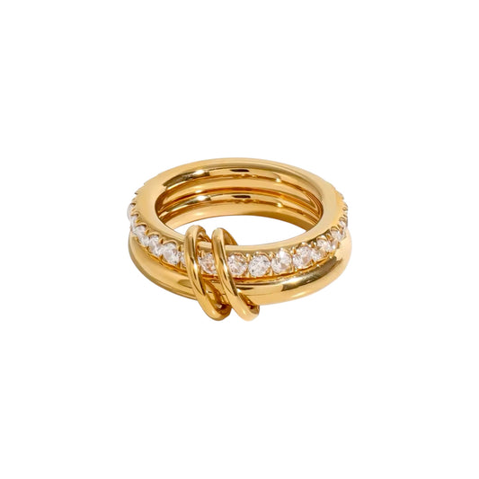 Adelaide Diamante LUX Stack Ring -18K