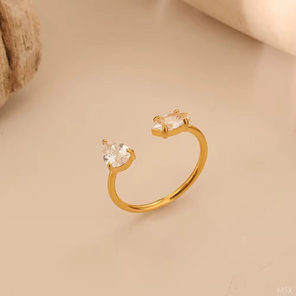 Windsor Marquise X Pear Cut Diamond Ring