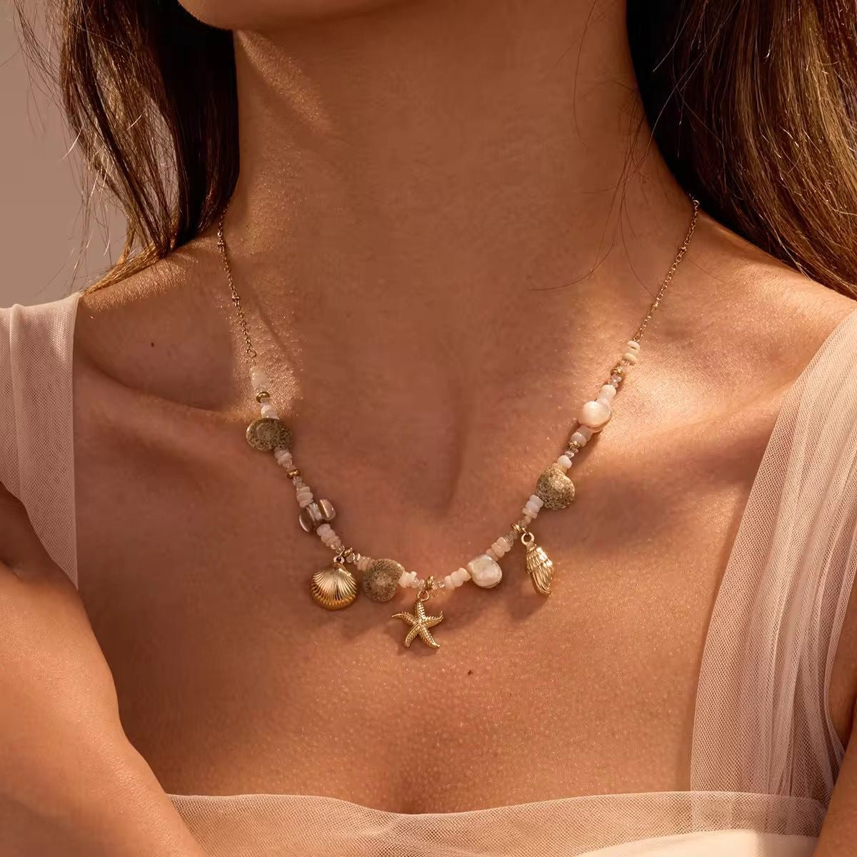 Love From The Sea Charm Necklace