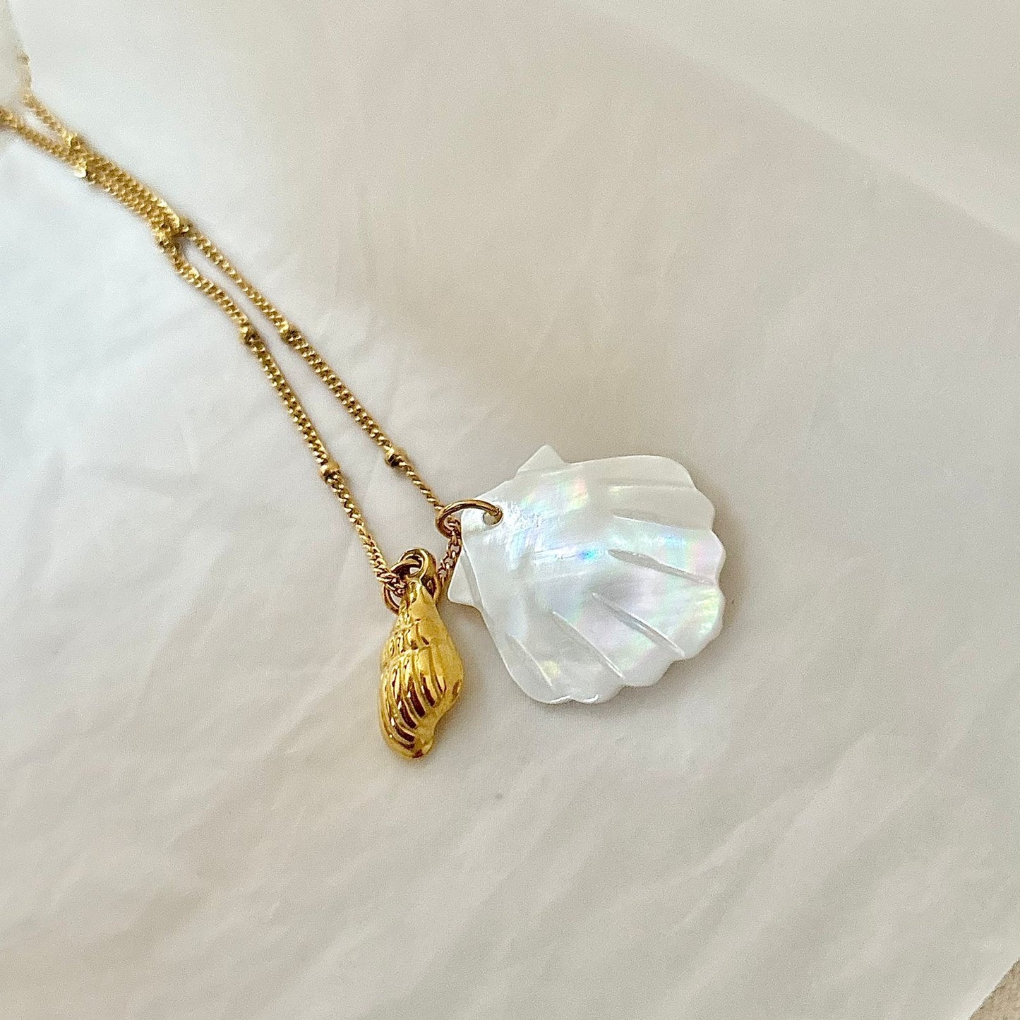 Ocean Whisper Charm Necklace