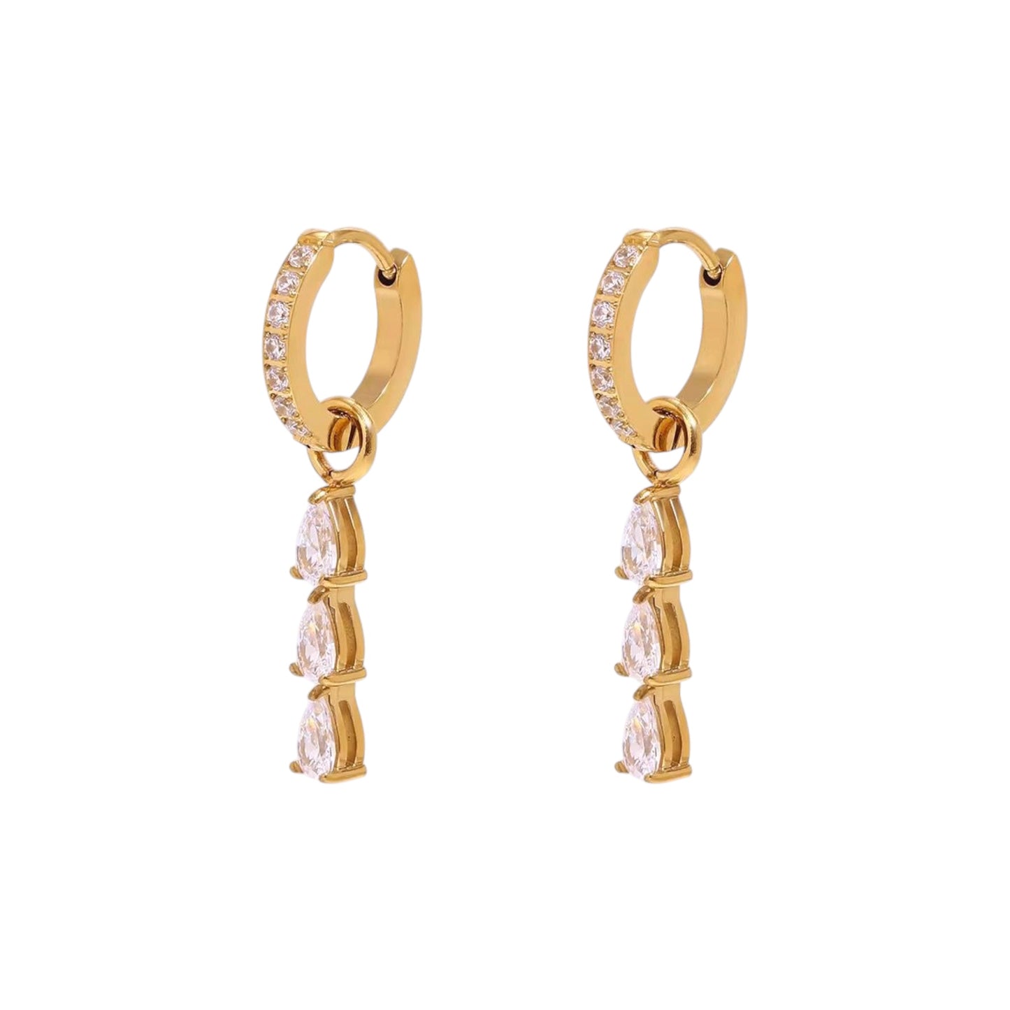 Dew Drop Chandelier Hoops