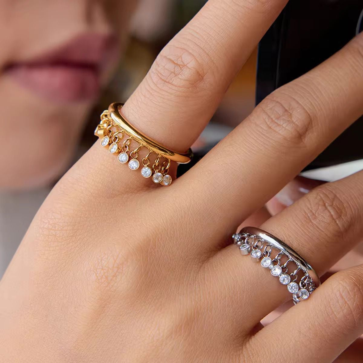 Celie Dangler Ring