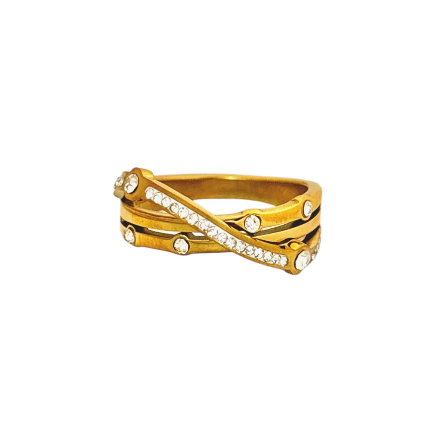 Sparkly Criss Cross -18K