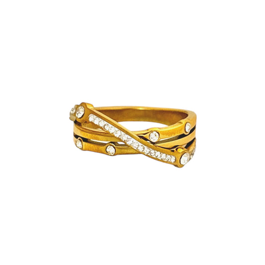 Sparkly Criss Cross -18K