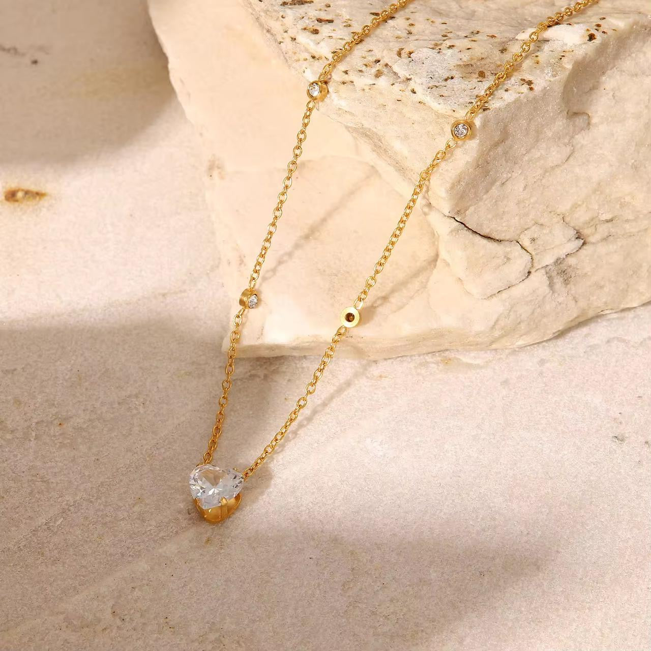 Heart Diamond Delight Necklace