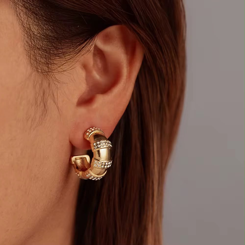 Cascade Sparkle Hoops