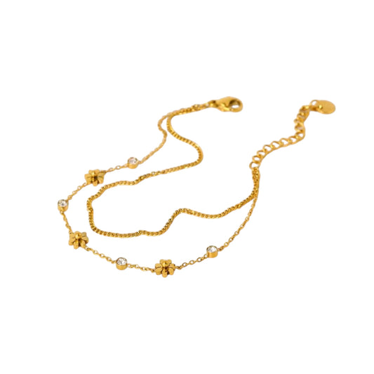 Daisy Layered Bracelet